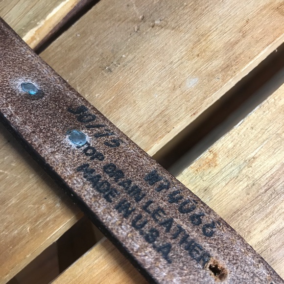 Western Leather Concho Belt - Picture 5 of 11